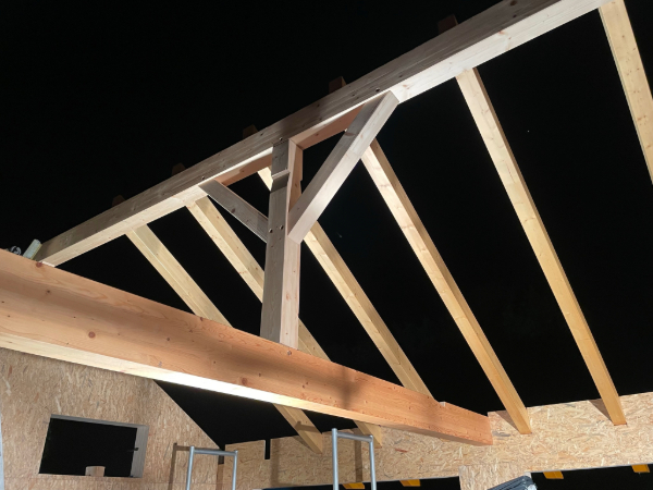 Herstellung Holzrahmenbau-Garage